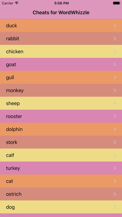 Cheats for WordWhizzle