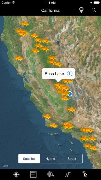 California: Lakes and Fishes