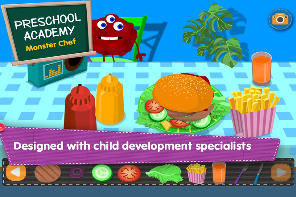 Monster Chef - Baking and cooking with cute monsters - Preschool Academy educational game for children screenshot 4