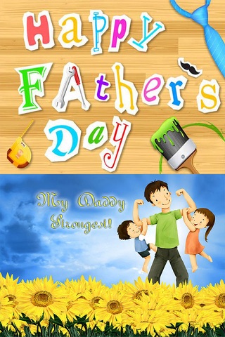 Happy Father's Day Card Creator - Special quotes screenshot 2