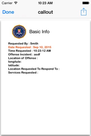 CSI Call Out Pro - Crime Scene Investigation Notebook screenshot 2