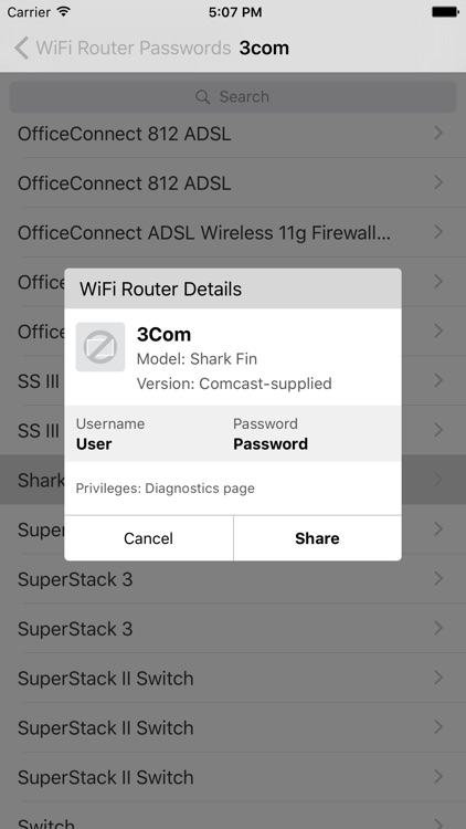 Offline Wi-Fi Router Passwords