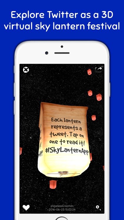 Sky Lantern - Explore Twitter in Augmented Reality 3D!