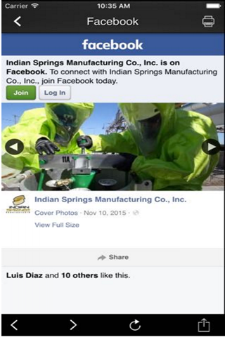 Indian Springs Mfg. App screenshot 4