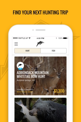 Rattle Up™—Deals on hunting & fishing trips screenshot 2