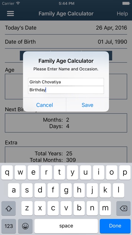Family Age Calculator screenshot-3