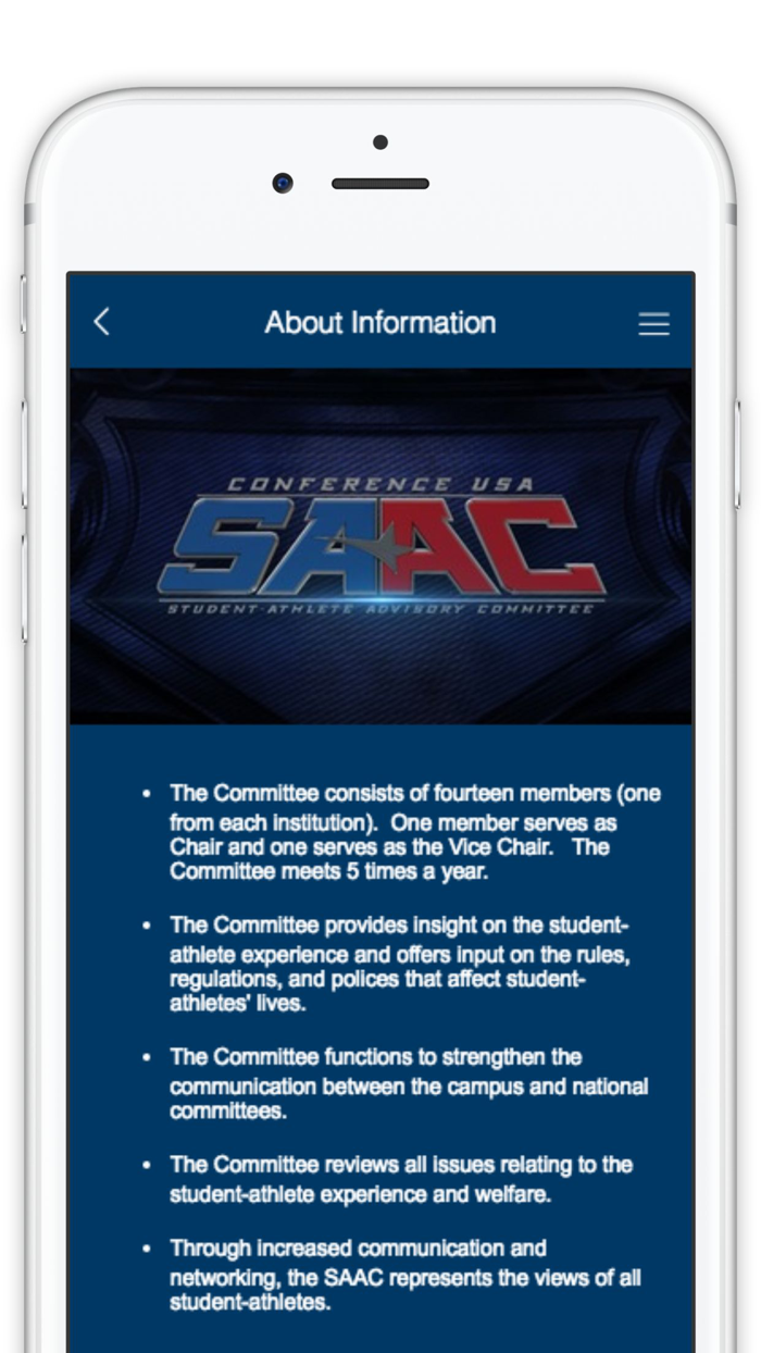 Conference USA SAAC App