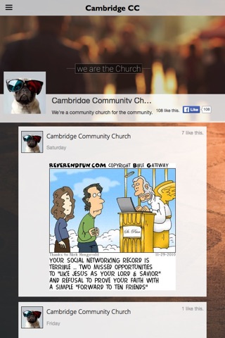 Cambridge Community Church screenshot 2