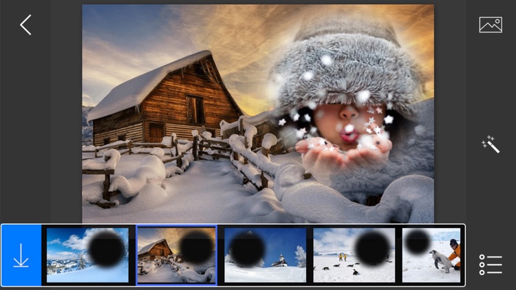 Snowfall Photo Frames - make eligant and awesome photo using new photo frames