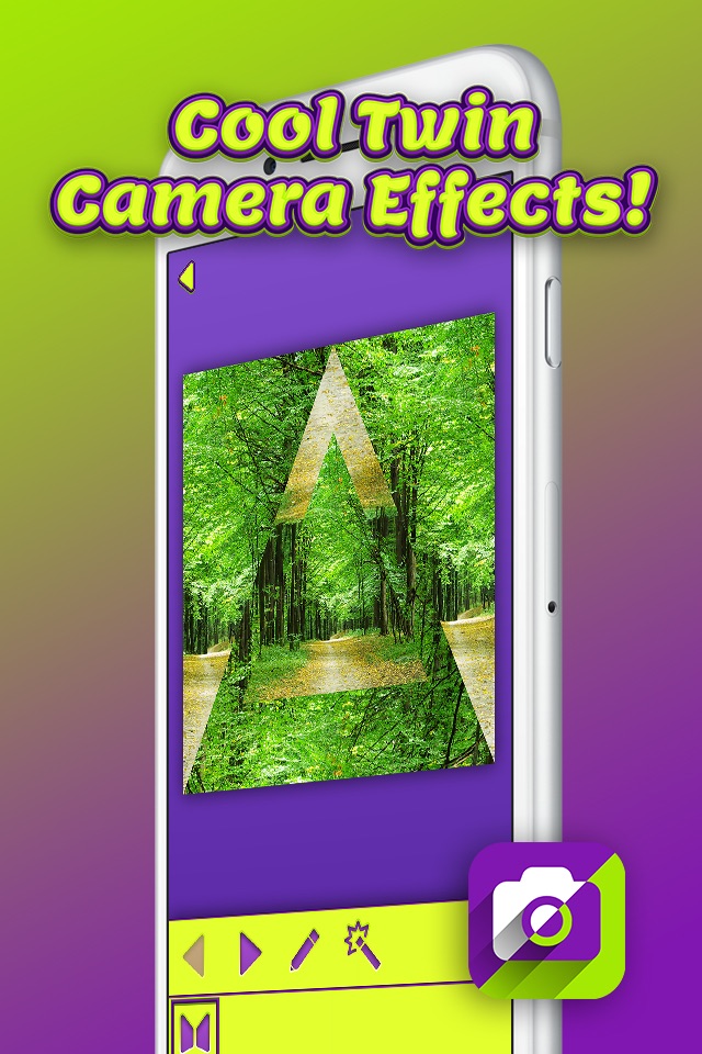 Mirror Reflection Photo Blender – Twin Camera Effects and Split Pics Editor screenshot 3