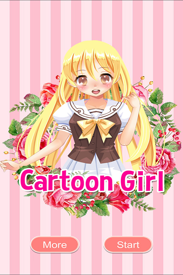 Cartoon Girl - Dress Up and Makeover Game for Kids