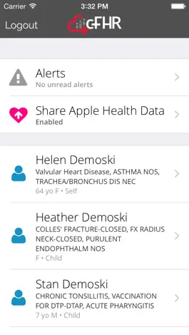 Game screenshot Collaborative Family Health Record (cFHR™) mod apk