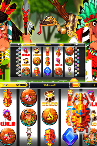 Jungle Gods Slots Machines - Casino Bonanza Treasures VIP 7's Party of Slot Lost Gold screenshot 3