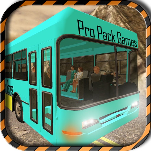 Dangerous Mountain & Passenger Bus Driving Simulator cockpit view – Transport riders safely to the parking Icon