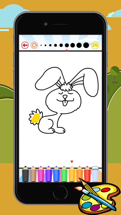 Coloring Book Rabbit free game for kids screenshot-3