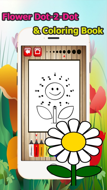 Flower Dot to Dot Coloring Book for Kids Grade 1-6: connect dots coloring pages preschool learning games