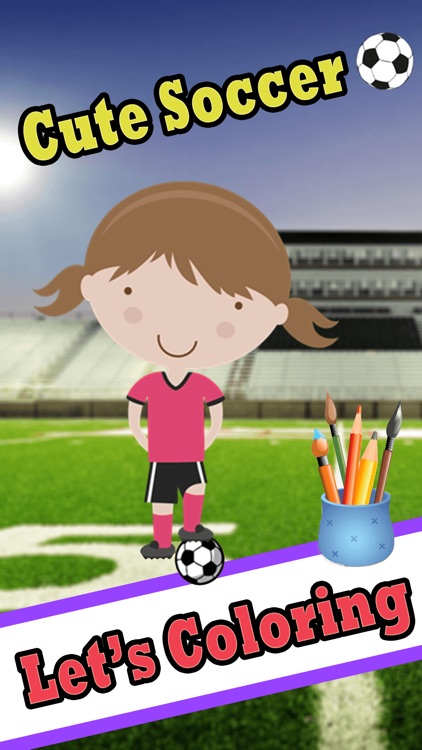 Cute Soccer Coloring Book - Drawing and Painting Page Games for Kids