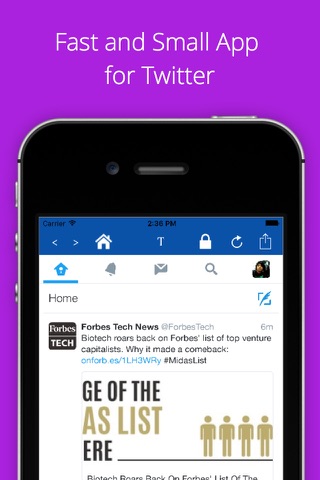 Mini for Twitter - with Lock Feature screenshot 2