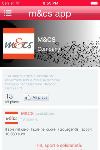 m&cs app screenshot 2