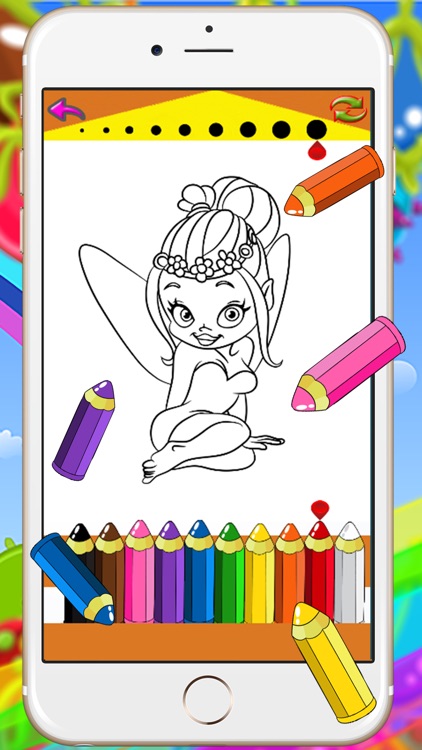 Fairy Coloring book and painting for toddlers HD Free Lite - Colorful Children's Educational drawing games for little kids boys and girls screenshot-3