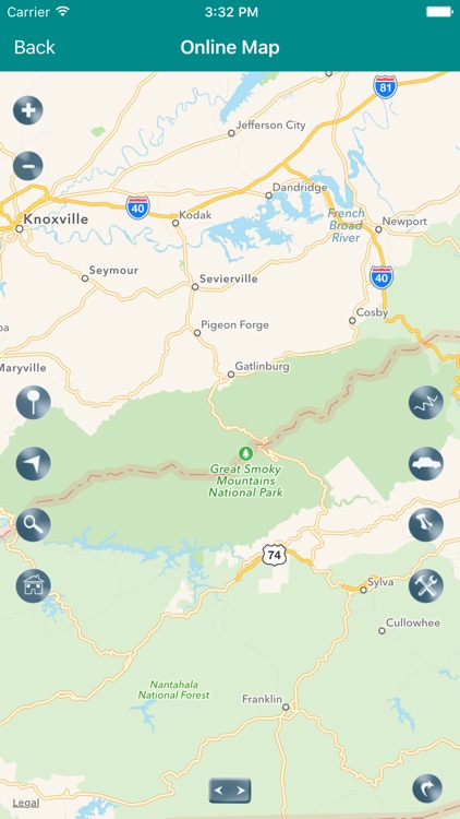Great Smoky Mountains National Park Map, NC,TN screenshot-4
