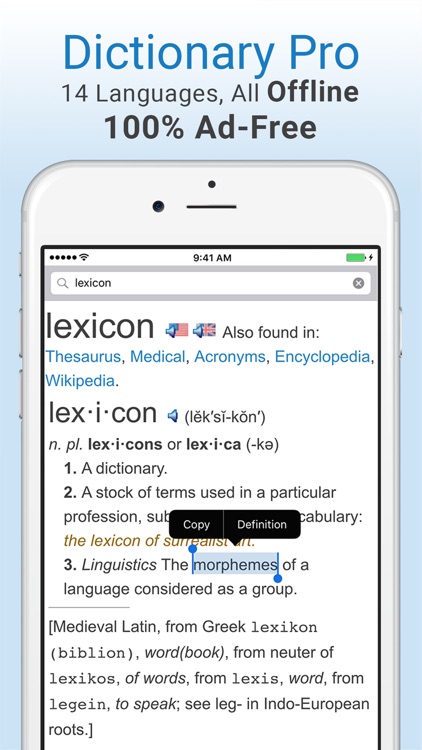 Dictionary and Thesaurus Pro - Offline & Ad-Free