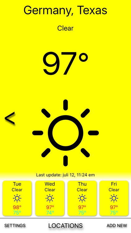 Yellow rain - Weather forecast screenshot-3