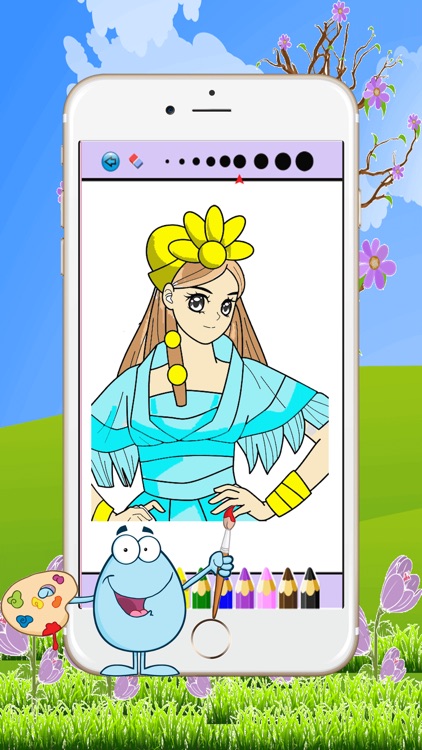 Games Princess Coloring Page : Painting For Kids Free screenshot-3