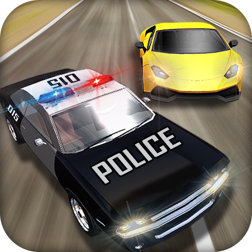 Crazy Police Pursuit Highway Race - Cops Vehicles Driving Simulator and Criminals Escape Silent Mission icon