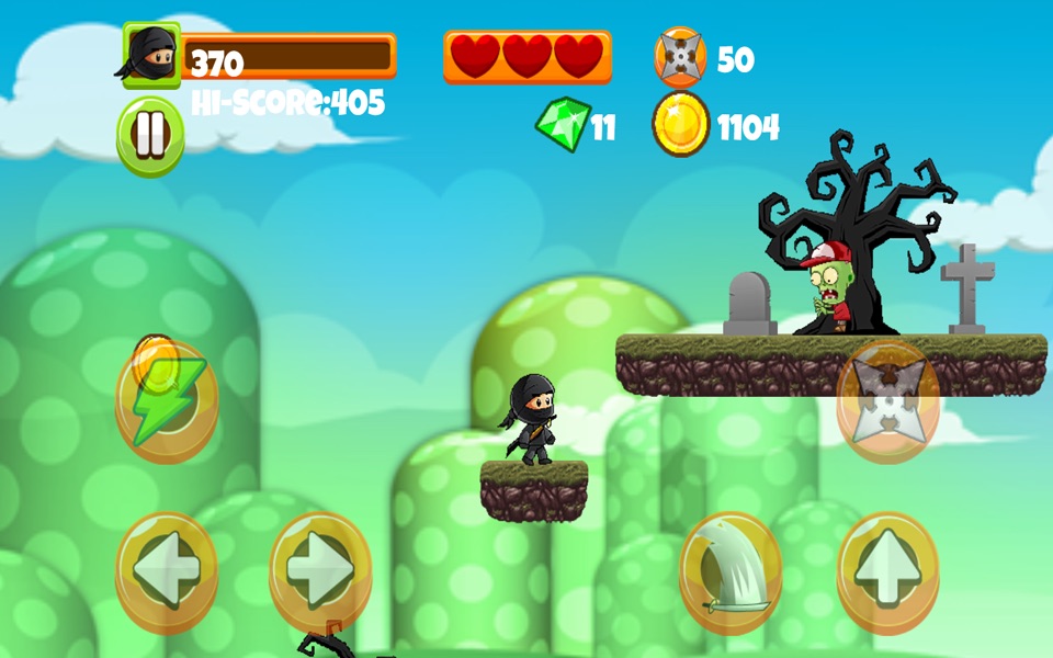Ninja Konoha Adventure Vs Zombie screenshot 2