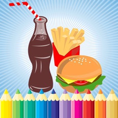 Activities of Food Coloring Book For Kids - All In 1 Drawing and Painting Free Printable Pages