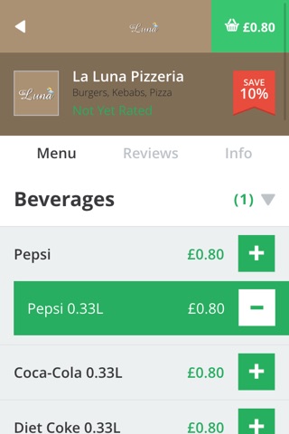 La Luna Pizzeria screenshot 3