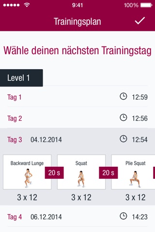 Runtastic Butt Trainer screenshot 3