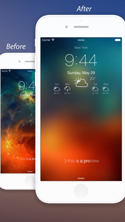 Weather Lock Screen - Customize your Lock Screen Backgrounds with Weather Forecast