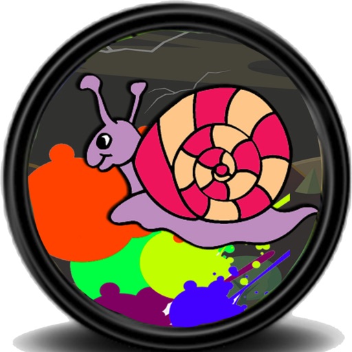 Colorings Page Fors Kids Games Snail Edition Icon