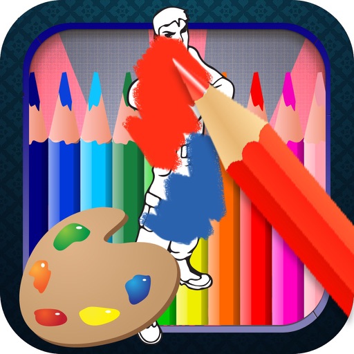 Color Book Game for Kids: Justice League Version iOS App