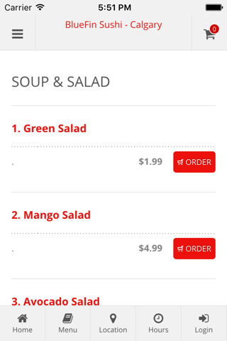 BlueFin Sushi - Calgary Online Ordering screenshot 3