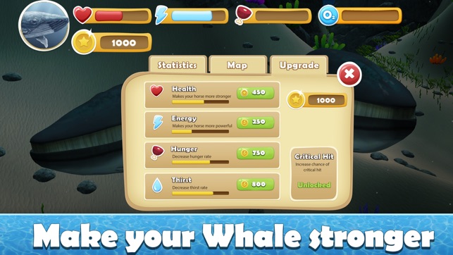 Big Blue Whale Survival 3D Full - Try whale simulator, be oc(圖4)-速報App