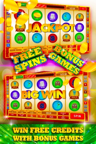 Fierce Creature Slots: Spin the fortunate Monster Wheel and earn double bonuses screenshot 2