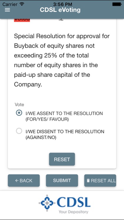 CDSL m-Voting screenshot-4