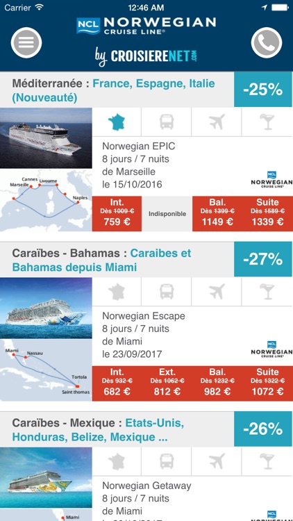 Norwegian Cruise Line Booking by Croisierenet.com