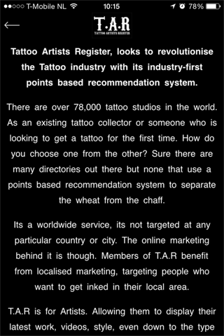 Tattoo Artists Register screenshot 2