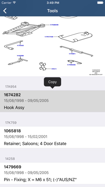 Ford Car Parts - ETK Parts Diagrams screenshot-3