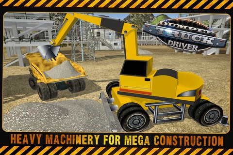 Dumper Truck Excavator Driver Simulator 3D 2016 screenshot 4