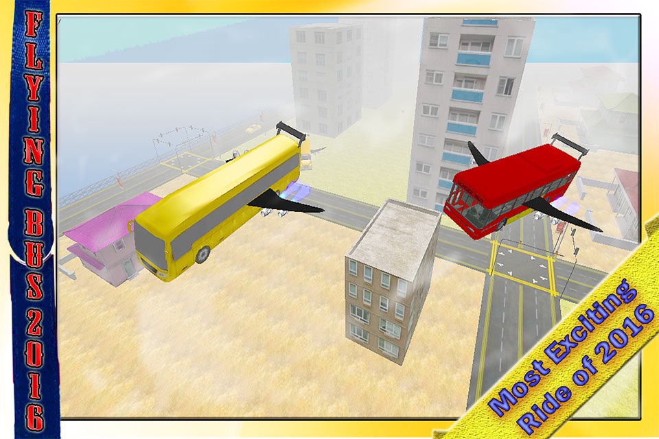 School Bus Jet 2016 – Flying Public Transport Flight with Extreme Skydiving Air Stunts screenshot 3