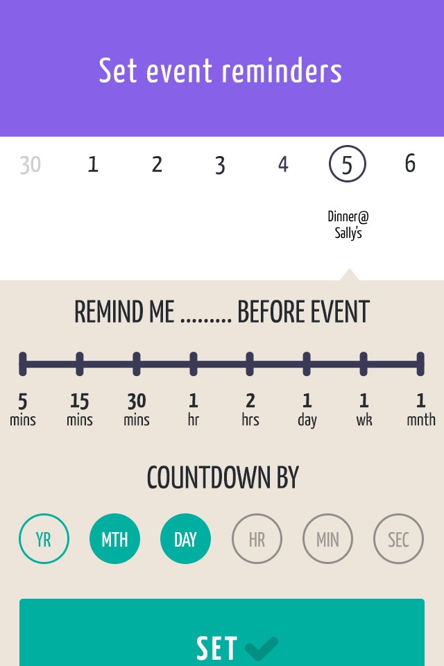 Big Day Event Countdowns - Countdown to Birthdays, Vacations and More screenshot 4