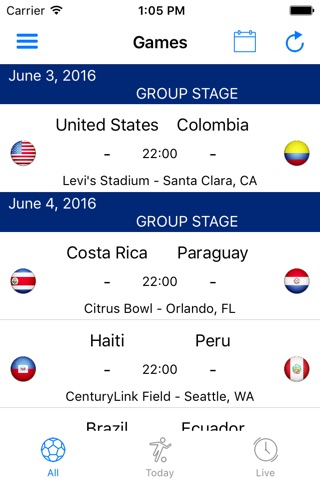 USA 2016 for Copa America FREE screenshot 2