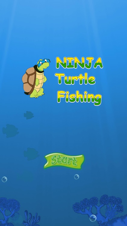 Turtle Fishing Catch a Big Fish in Deep Sea