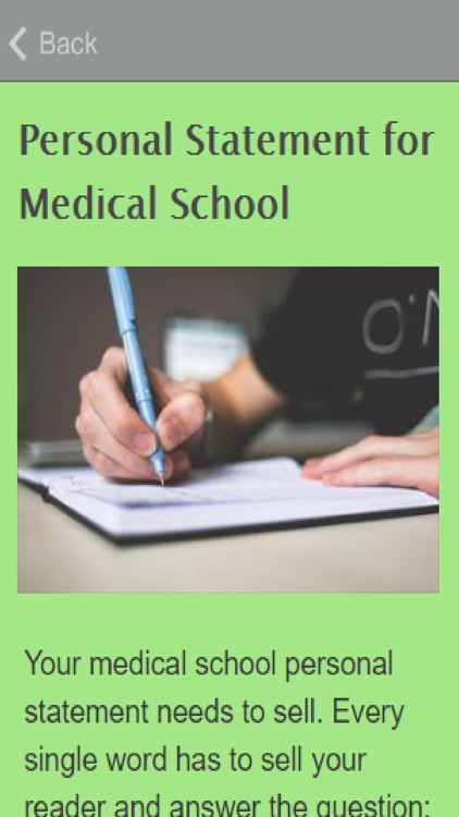 How To Write A Personal Statement