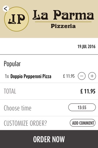 La Parma Pizzeria London screenshot 3